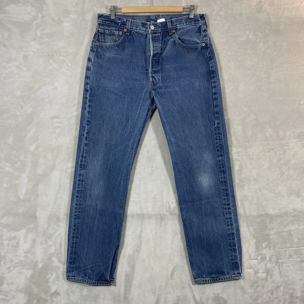 Vtg Levis 501xx Jeans Mens 36x36 (fit 34x31) 501 0000 Y2K Mexico 2000 Dark Wash